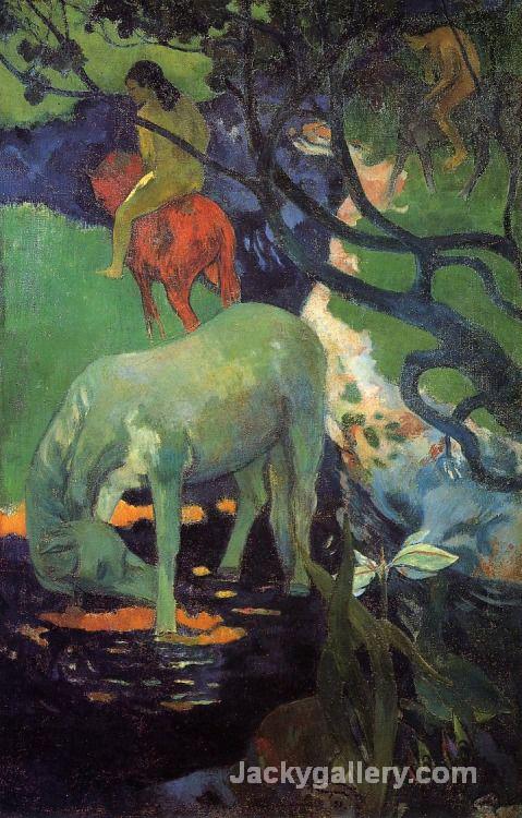The White Horse by Paul Gauguin paintings reproduction